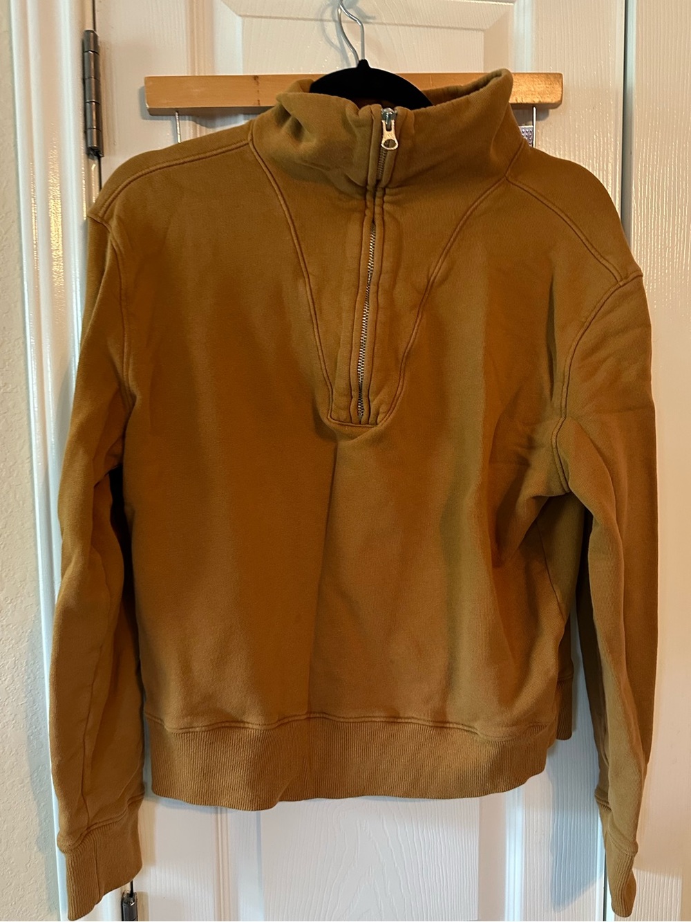 Nili Lotan mustard half zip